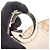 Borsa a Spalla Gucci Charlotte GG Canvas Beige Crudo - vista 9