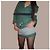 Short de tweed Chanel a rayas con ribete verde Blanco - vista 8