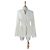 Free People Blazer con cinturón en mezcla de lino blanco