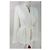 Free People Blazer con cinturón en mezcla de lino blanco - vista 2