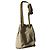 Delphine Delafon Beuteltasche aus Leder und Python Braun Beige
