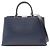 Borsa Tote 2-Way Louis Vuitton Cléber MM Nero Blu navy
