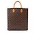 Louis Vuitton Sac Plat Tote Bag Marrone