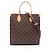 Louis Vuitton Sac Plat PM Tote Bag Marrone