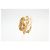 Chanel Vintage CC Round Cutout Clip-On Metal D'oro - vista 3