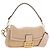 Borsa a tracolla FENDI Mamma Baguette Mouton Beige Gold Auth 187191SAV D'oro