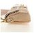 Borsa a tracolla FENDI Mamma Baguette Mouton Beige Gold Auth 187191SAV D'oro - vista 4
