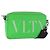 Borsa a tracolla VALENTINO in pelle verde argento Auth bs35697