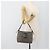 Borsa a tracolla FENDI Mamma Baguette Zucchino Canvas Navy Silver Auth 187922V Argento Blu navy - vista 21