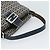 Borsa a tracolla FENDI Mamma Baguette Zucchino Canvas Navy Silver Auth 187922V Argento Blu navy - vista 7