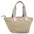 Borsa GUCCI GG Canvas Beige Oro 131228 Auth 186594 D'oro