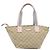 Borsa GUCCI GG Canvas Beige Oro 131228 Auth 186594 D'oro - vista 2