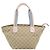 Borsa GUCCI GG Canvas Beige Oro 131228 Auth 186594 D'oro - vista 3