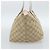 Borsa GUCCI GG Canvas Beige Oro 131228 Auth 186594 D'oro - vista 4