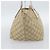 Borsa GUCCI GG Canvas Beige Oro 131228 Auth 186594 D'oro - vista 5