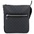Borsa a tracolla GUCCI GG Supreme Sherry Line PVC Nero Argento 792081 Auth 188961 - vista 2
