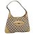 Borsa GUCCI GG Canvas Beige Oro 145778 Auth 189094V D'oro