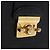 Borsa a tracolla Salvatore Ferragamo in pelle nera e oro Auth ka4956 Nero D'oro - vista 15