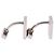 LOUIS VUITTON Damier Ebene Cuffs&Cuff Case Cuffs Silver M64675 LV Auth BA13620V Argento - vista 18