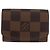 LOUIS VUITTON Damier Ebene Cuffs&Cuff Case Cuffs Silver M64675 LV Auth BA13620V Argento - vista 2