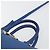 SAINT LAURENT Petit Cabas Hand Bag Leather 2way Blue Gold Auth 187142A D'oro - vista 8