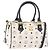 Borsa Boston MCM in PVC e pelle White Gold Auth 187279 Bianco D'oro