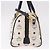 Borsa Boston MCM in PVC e pelle White Gold Auth 187279 Bianco D'oro - vista 4