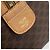 Céline Borsa Boston CELINE in tela Macadam PVC Pelle Marrone Oro Auth 187697A D'oro - vista 15