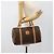 Céline Borsa Boston CELINE in tela Macadam PVC Pelle Marrone Oro Auth 187697A D'oro - vista 22