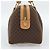 Céline Borsa Boston CELINE in tela Macadam PVC Pelle Marrone Oro Auth 187697A D'oro - vista 4