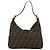Borsa a Spalla FENDI Mamma Baguette in Tela Zucca Nero Marrone Argento Auth am11931V - vista 3