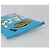 BALENCIAGA MAXI PACK Clutch Bag Leather Blue Silver Auth mr2558A Argento - vista 7