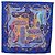 Hermès HERMES Carré 90 Sciarpa in seta "H d ORIGNY" Blu Autentica 188636M