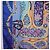 Hermès HERMES Carré 90 Sciarpa in seta "H d ORIGNY" Blu Autentica 188636M - vista 17