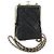 Borsa a Spalla CHANEL Chain Matelasse in Pelle di Agnello Nera e Oro CC Auth 187603SAM Nero D'oro