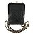 Borsa a Spalla CHANEL Chain Matelasse in Pelle di Agnello Nera e Oro CC Auth 187603SAM Nero D'oro - vista 2