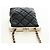 Borsa a Spalla CHANEL Chain Matelasse in Pelle di Agnello Nera e Oro CC Auth 187603SAM Nero D'oro - vista 6