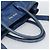 Borsa Miu Miu in pelle 2way Blu Argento Auth 187410A - vista 7