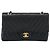 Borsa a Spalla CHANEL V stitch Chain in Pelle di Agnello Nera e Oro CC Auth 189090M Nero D'oro - vista 2