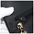 Borsa a Spalla CHANEL V stitch Chain in Pelle di Agnello Nera e Oro CC Auth 189090M Nero D'oro - vista 22