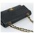 Borsa a Spalla CHANEL V stitch Chain in Pelle di Agnello Nera e Oro CC Auth 189090M Nero D'oro - vista 6
