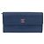 CHANEL Long Wallet Leder Blau Silber CC Auth 189356 - Ansicht 2