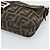 FENDI Zucca Canvas Mamma Baguette Shoulder Bag Black Brown Auth 187283V Marrone Nero - vue 10