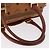 Borsa MCM Vicetos Logogram PVC Pelle 2way Marrone Oro Auth ka4912 D'oro - vista 7