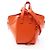 Borsa a mano 2-Way Hammock Compact in pelle arancione Loewe