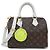 Borsa Louis Vuitton Monogram Speedy Bandoulière 25cm Marrone Bianco