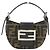 Fendi 26673 Handtasche aus Canvas mit Silberhardware