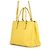 Borsa a mano grande in pelle Saffiano Galleria di Prada Giallo - vista 2