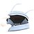 Borsa a tracolla Fendi FF Round in pelle Blu chiaro - vista 5