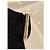 T-shirt Chanel nera in cotone con profilo intrecciato oro Nero - vista 5